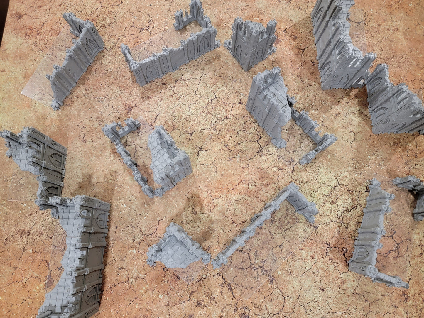 3D Printed 40k Terrain Set: Ruins for 28mm Miniatures