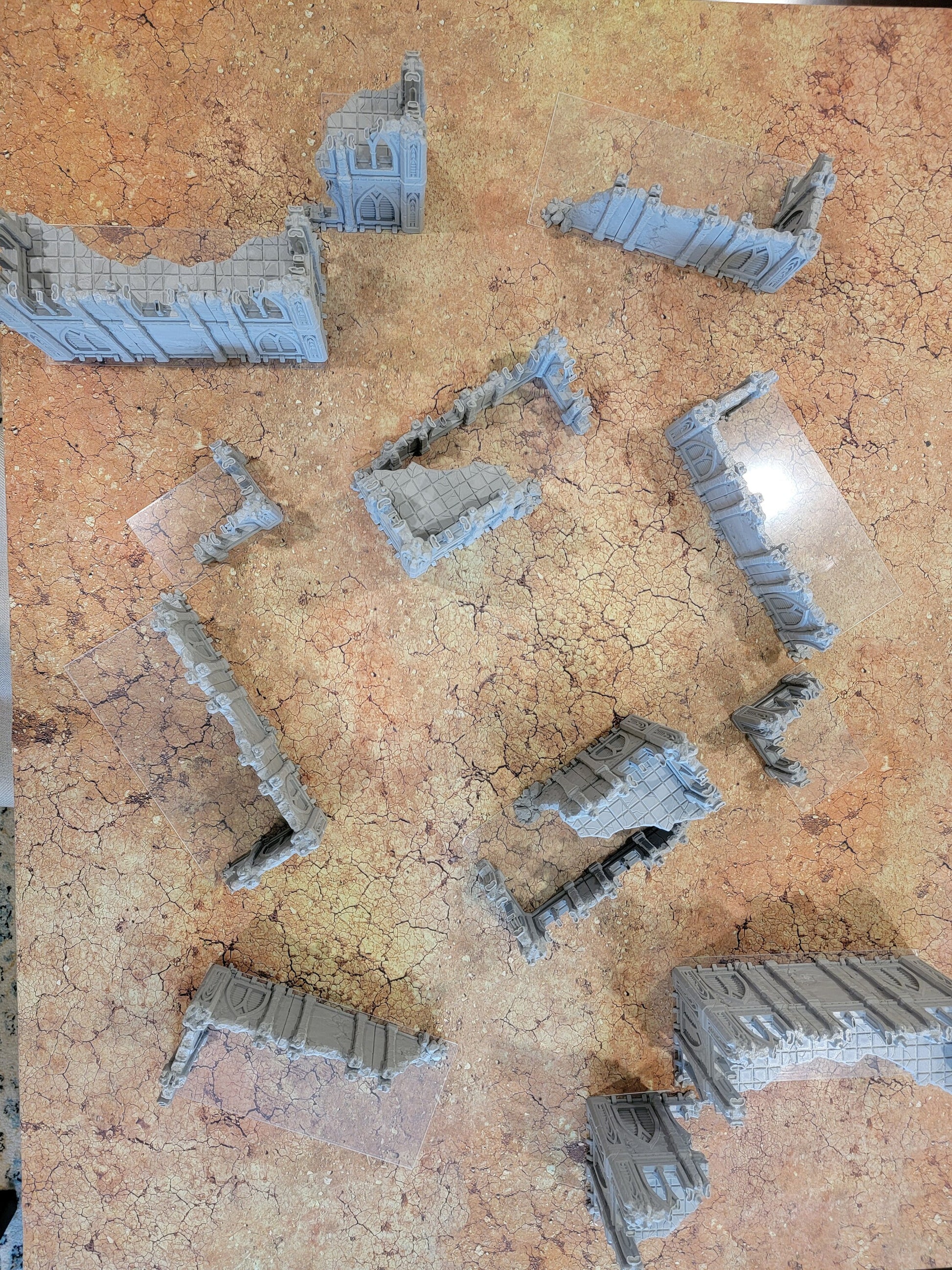 3D Printed 40k Terrain Set: Ruins for 28mm Miniatures