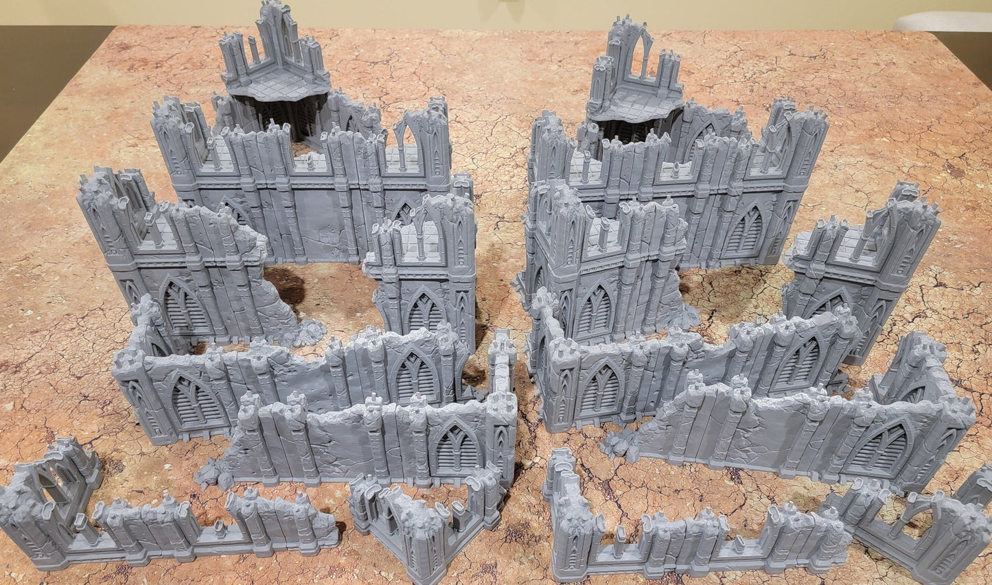 3D Printed 40k Terrain Set: Ruins for 28mm Miniatures
