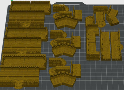 EPIC SCALE Trench Line for Miniature War Games. Scenery at a 6mm to 8mm scale.