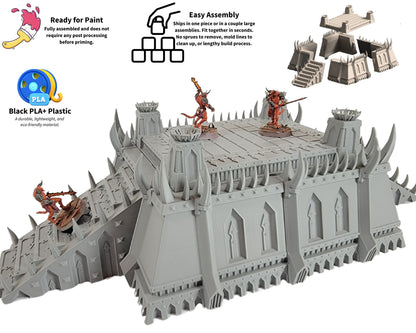 Immortal Arena Terrain: 7-Part Wargaming Scenery, Crimson Anomaly Series