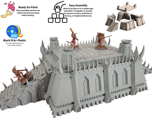 Immortal Arena Terrain: 7-Part Wargaming Scenery, Crimson Anomaly Series
