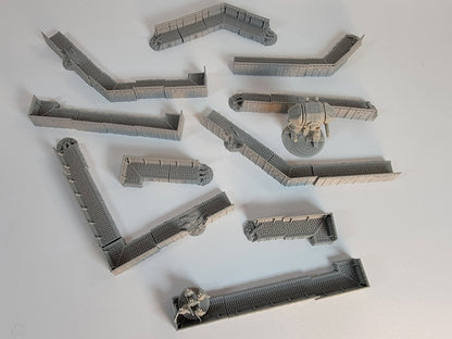 EPIC SCALE Trench Line for Miniature War Games. Scenery at a 6mm to 8mm scale.