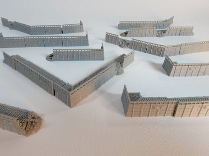 EPIC SCALE Trench Line for Miniature War Games. Scenery at a 6mm to 8mm scale.