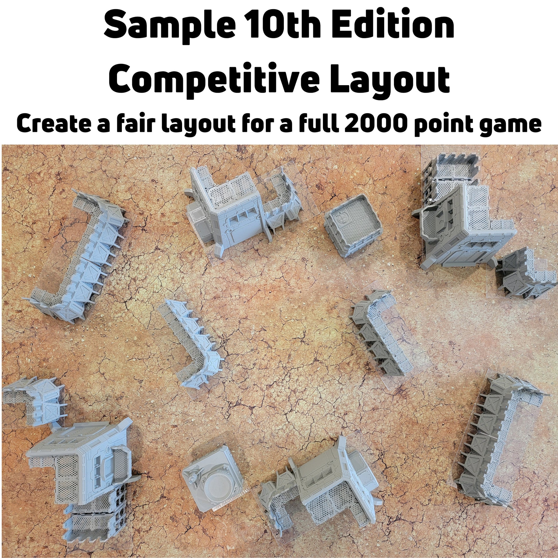 Trench Battlefield Terrain Set: Modular Wargaming Scenery