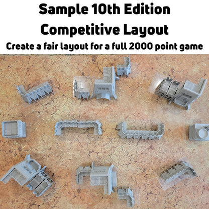 Trench Battlefield Terrain Set: Modular Wargaming Scenery