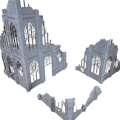 Imperial Library Ruins: Sci-Fi Wargaming Terrain - 28mm Scale