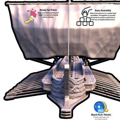 Viking Longship: Medieval Bireme for 28-32mm Tabletop Games