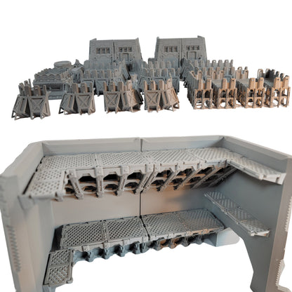 Trench Battlefield Terrain Set: Modular Wargaming Scenery