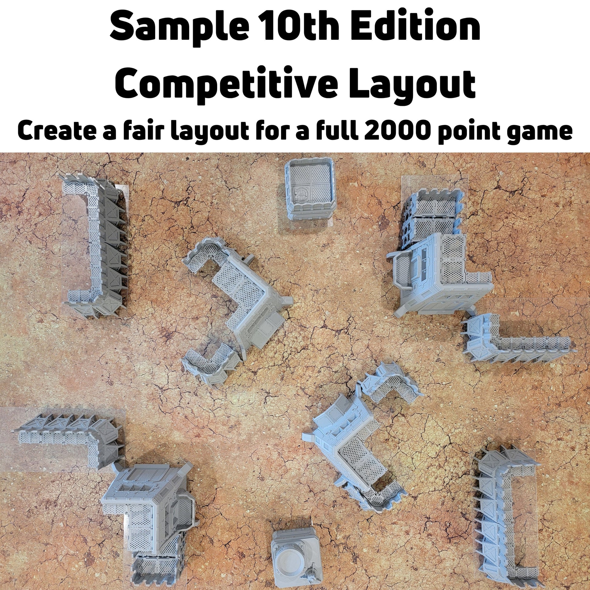 Trench Battlefield Terrain Set: Modular Wargaming Scenery
