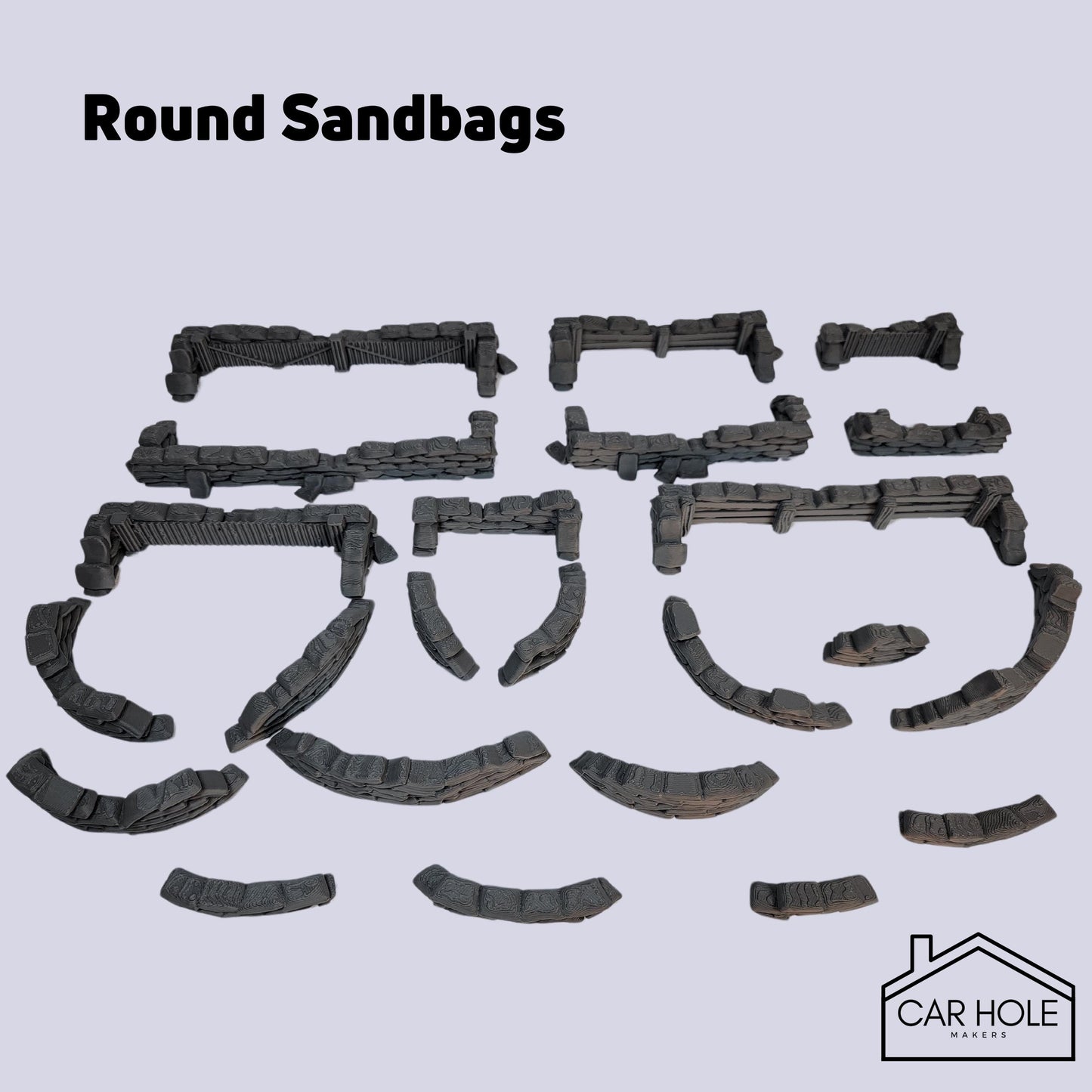 Sandbag Fortifications Terrain: for Tabletop Wargames (28mm-32mm)