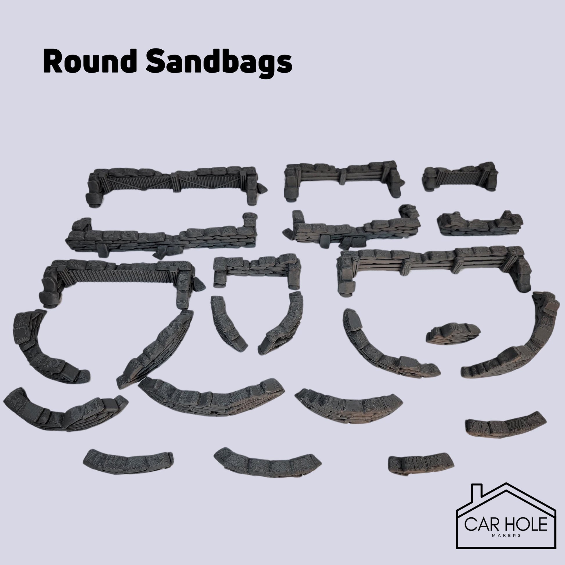 Sandbag Fortifications Terrain: for Tabletop Wargames (28mm-32mm)