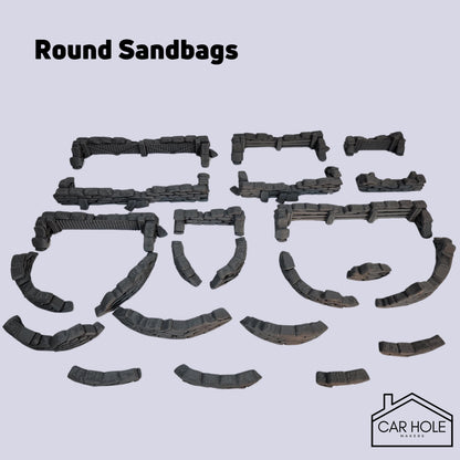 Sandbag Fortifications Terrain: for Tabletop Wargames (28mm-32mm)