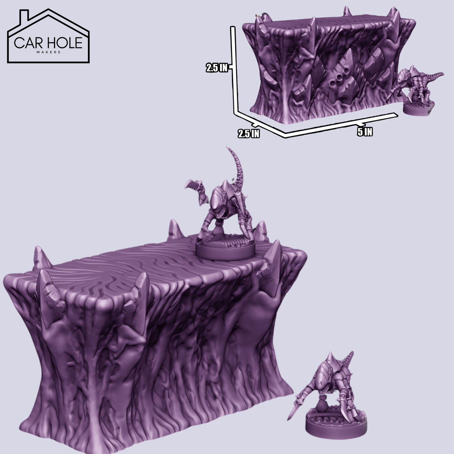 3D Printed Sci-Fi Wargaming Terrain – Alien Bio-Organic Medium Set