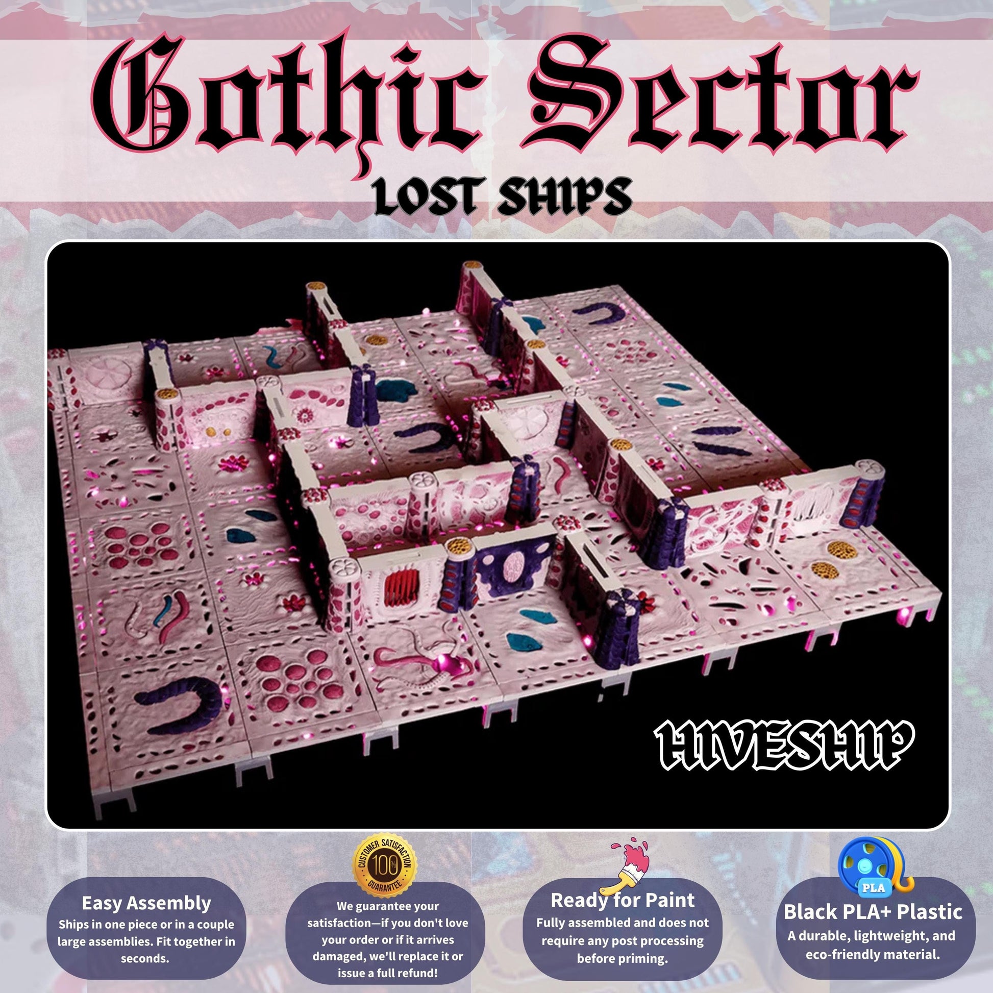 Modular Sci Fi Terrain: Kill Team Boarding Action, 28mm Wargames
