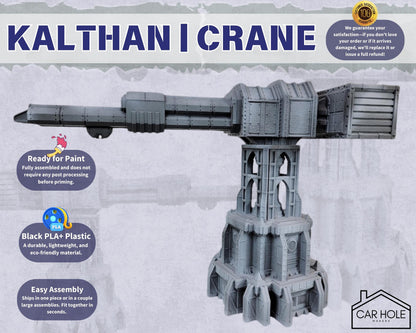 Gothic Sci-Fi Crane: Modular Terrain for Tabletop Wargaming