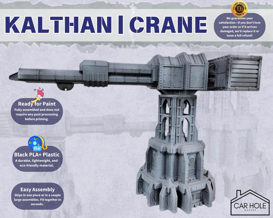 Gothic Sci-Fi Crane: Modular Terrain for Tabletop Wargaming