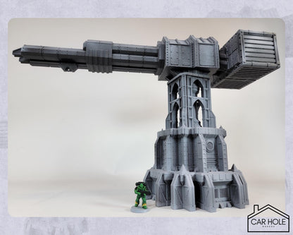 Gothic Sci-Fi Crane: Modular Terrain for Tabletop Wargaming