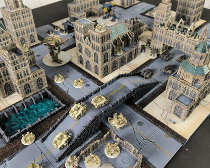 Epic Scale Sci-Fi Battlefield: Modular Terrain for Mech-Style Tabletop Warfare