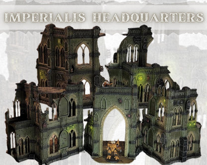 Gothic Sci-Fi Terrain: Modular Cathedral Ruins - 28mm Wargames
