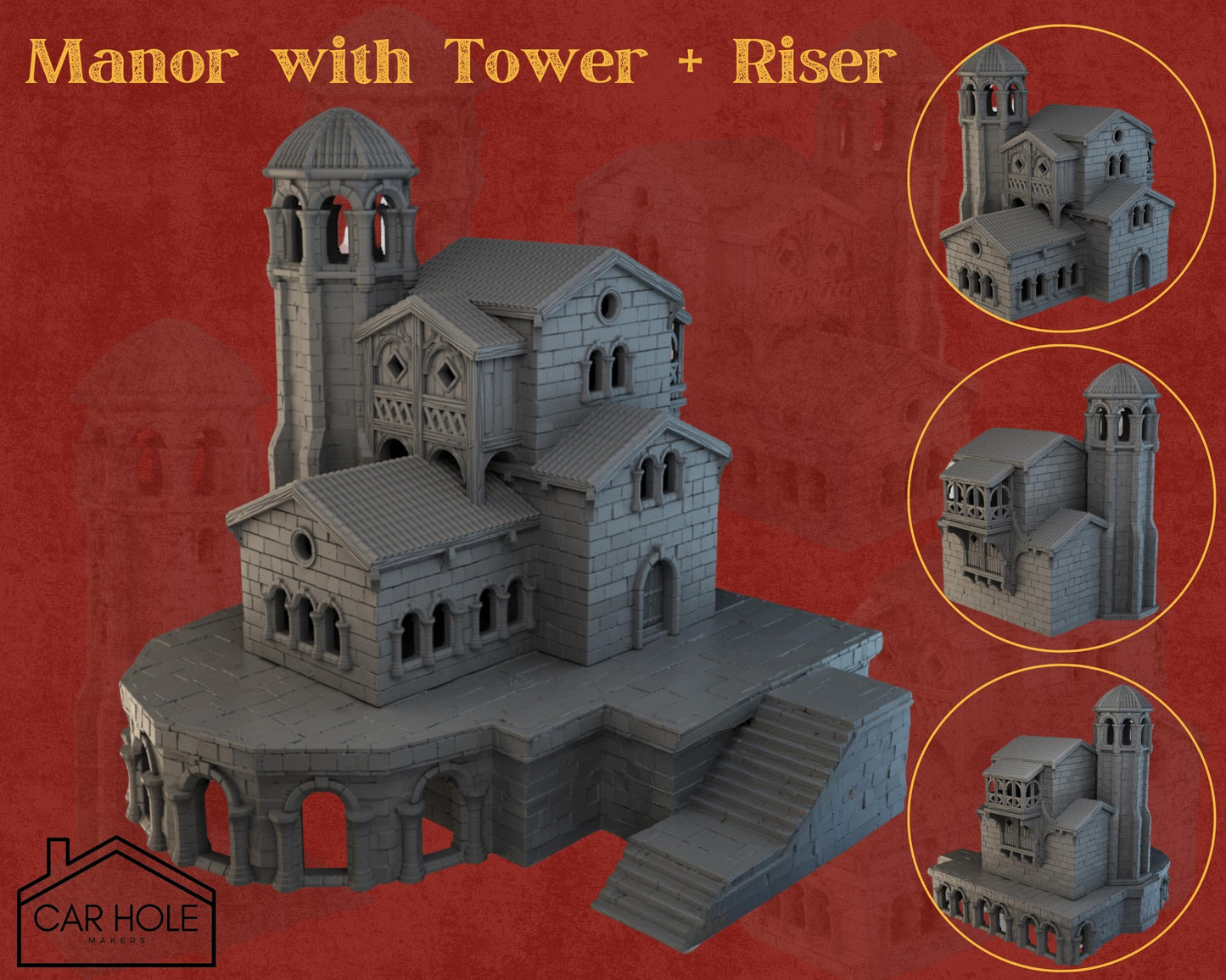 Stonevale Villa Manor 1: Gothic RPG Terrain for 28mm Wargames