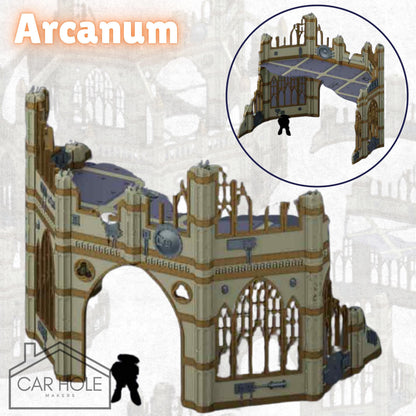 Gothic Ruins Terrain Set: 28mm Wargames Scenery