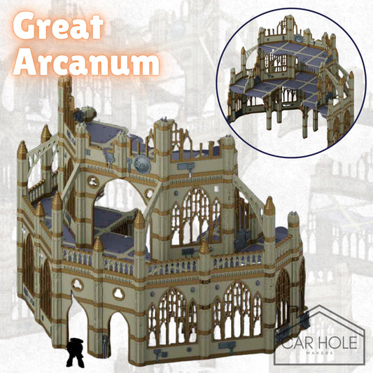 Gothic Ruins Terrain Set: 28mm Wargames Scenery