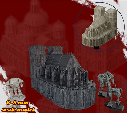 Imperial Sanctum District – 6–8mm Gothic City Terrain for Epic Sci-Fi Wargames & Titan Battles