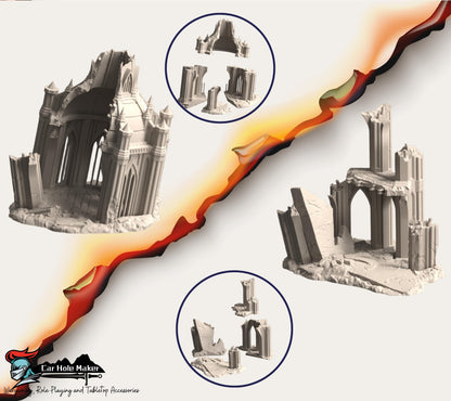 Vertex Tertius: Hive Crossroad – Modular Gothic Skybridge Terrain for 28mm-32mm Wargames & Grimdark Battles