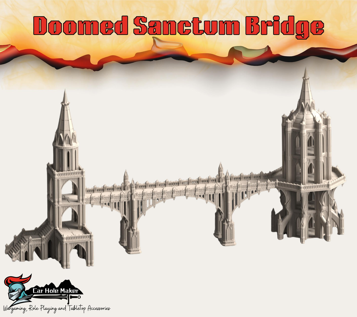 Vertex Tertius: Hive Crossroad – Modular Gothic Skybridge Terrain for 28mm-32mm Wargames & Grimdark Battles