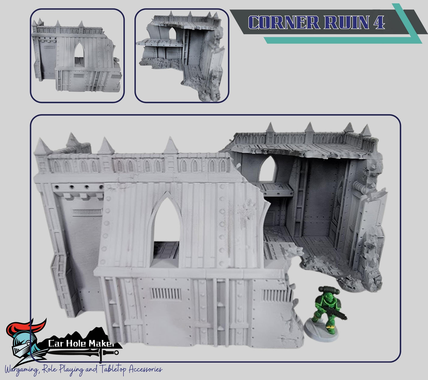 Kalthan Logistic Hub – Modular Sci-Fi Ruins & Industrial Terrain for 28mm-32mm Wargaming and Competitive Play