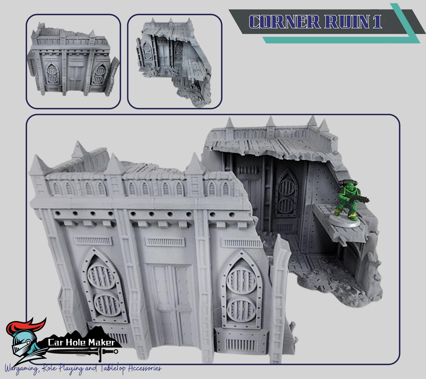 Kalthan Logistic Hub – Modular Sci-Fi Ruins & Industrial Terrain for 28mm-32mm Wargaming and Competitive Play