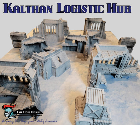 Kalthan Logistic Hub – Modular Sci-Fi Ruins & Industrial Terrain for 28mm-32mm Wargaming and Competitive Play