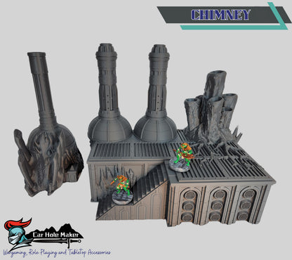 Blight World – Mutated Industrial Ruins Terrain for 28mm-32mm Sci-Fi Wargames & Grimdark Battles