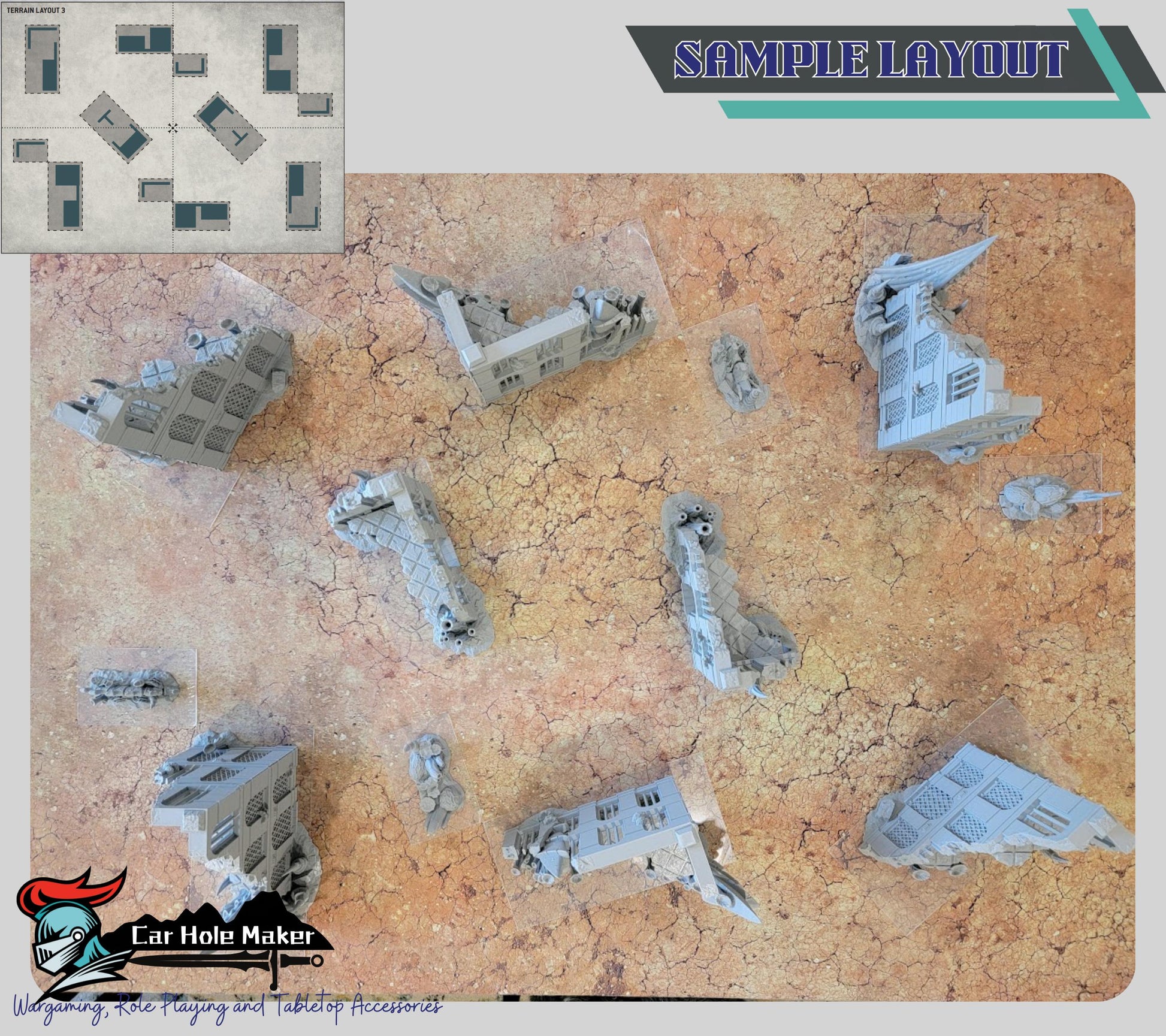 Full Hive Infestation Terrain Set – Alien Ruins & Scatter for Competitive Play, 28mm-32mm Wargames