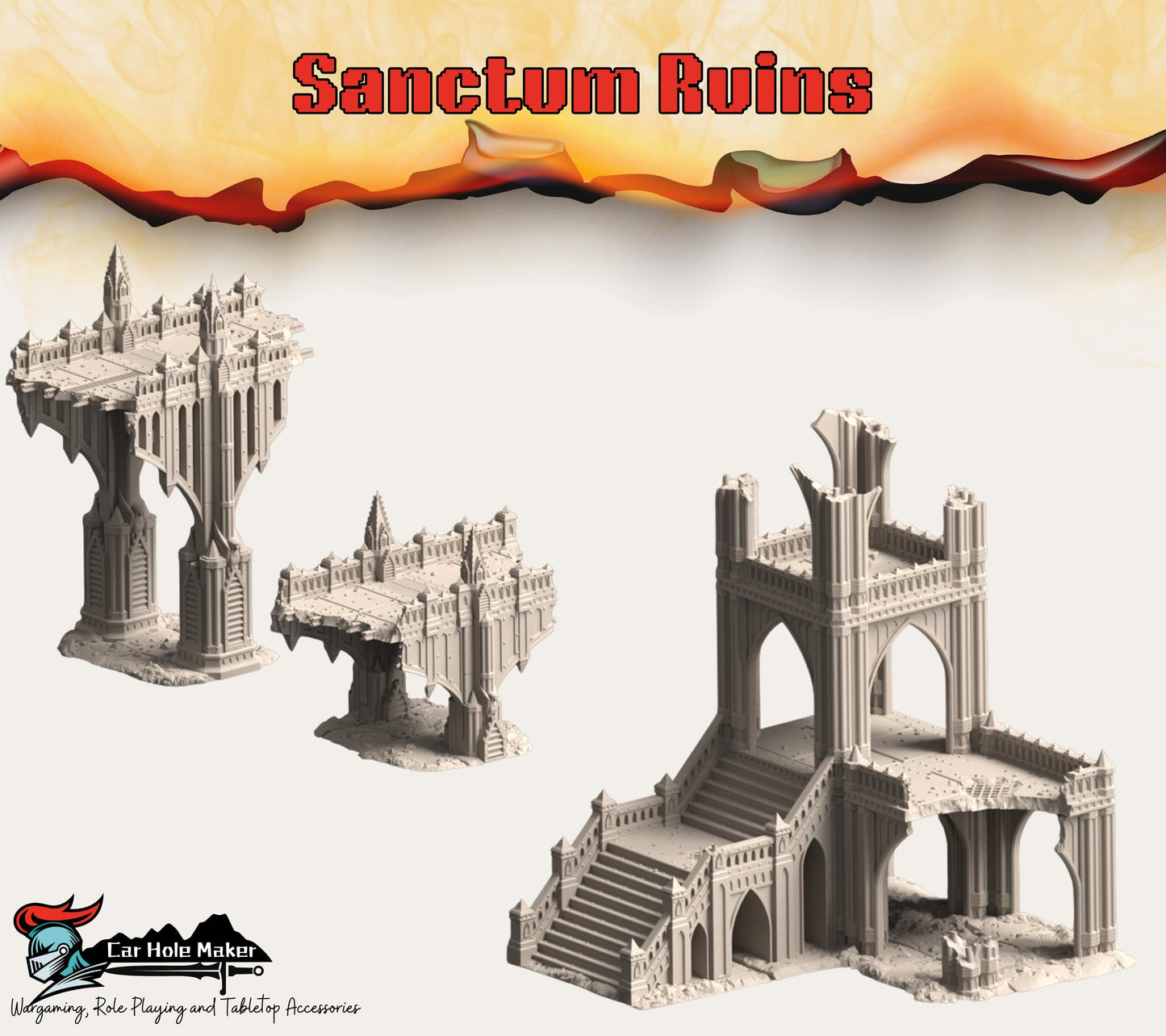 Vertex Tertius: Hive Crossroad – Modular Gothic Skybridge Terrain for 28mm-32mm Wargames & Grimdark Battles