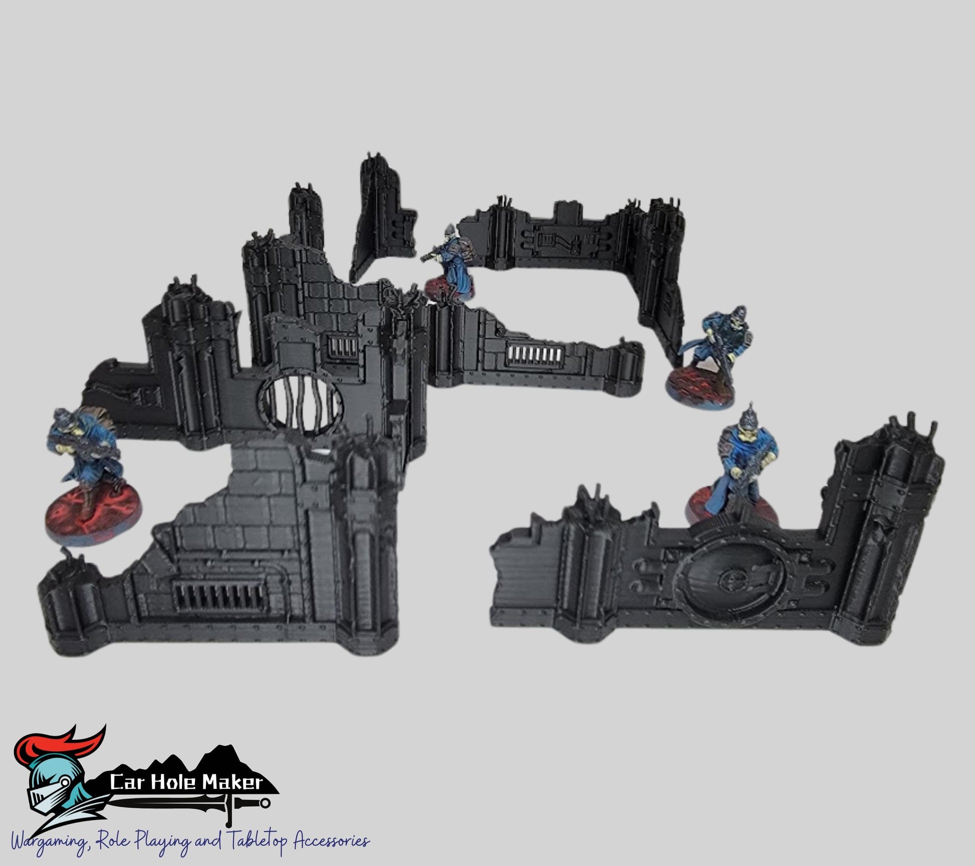 Gothic Sector Competitive Terrain – 28mm-32mm Modular Ruins for Tournament Wargaming & Skirmish Play