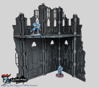 Gothic Sector Competitive Terrain – 28mm-32mm Modular Ruins for Tournament Wargaming & Skirmish Play