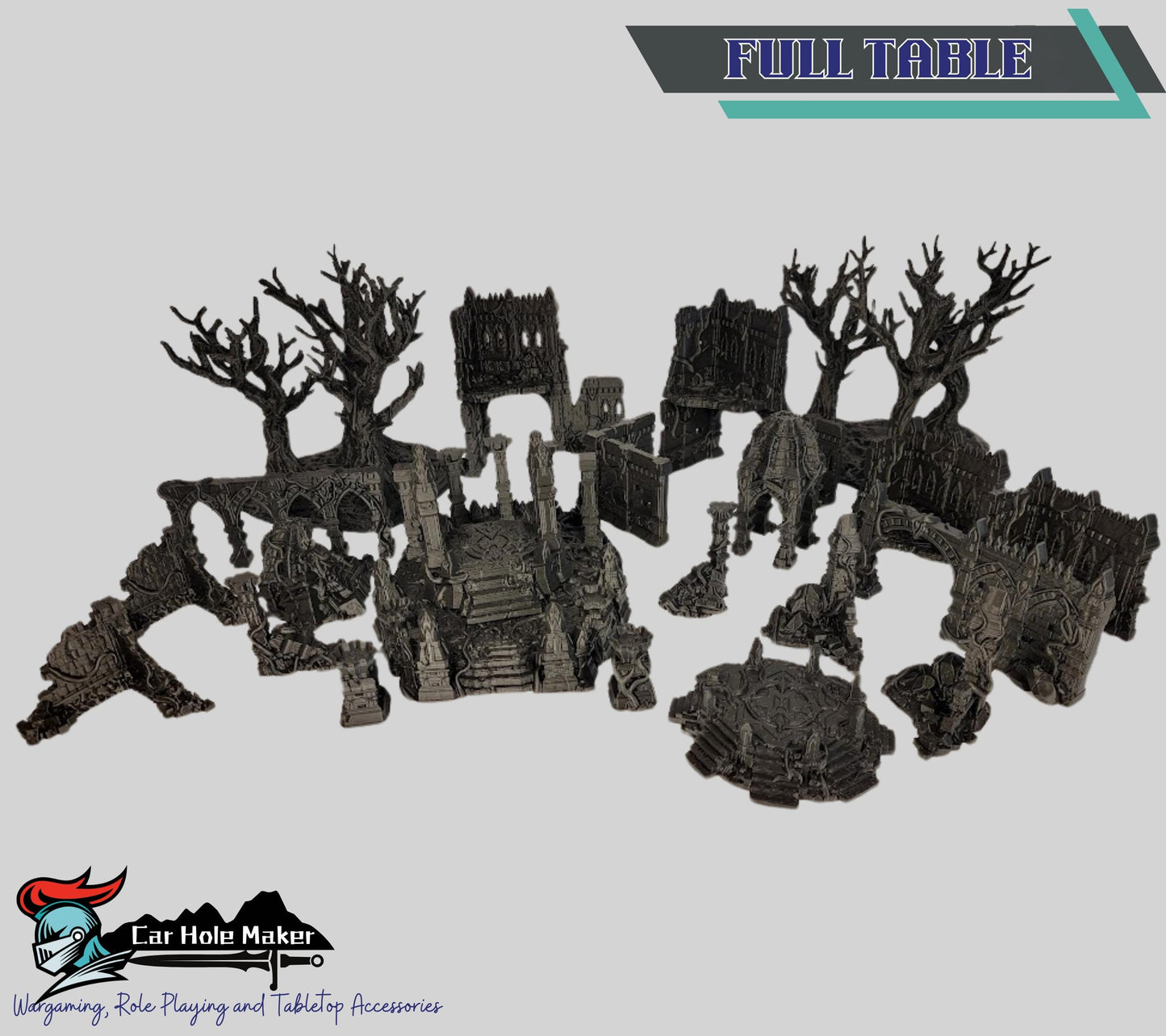 Jungle Ruins Terrain Set: Ancient Temple for 28mm-32mm Wargames