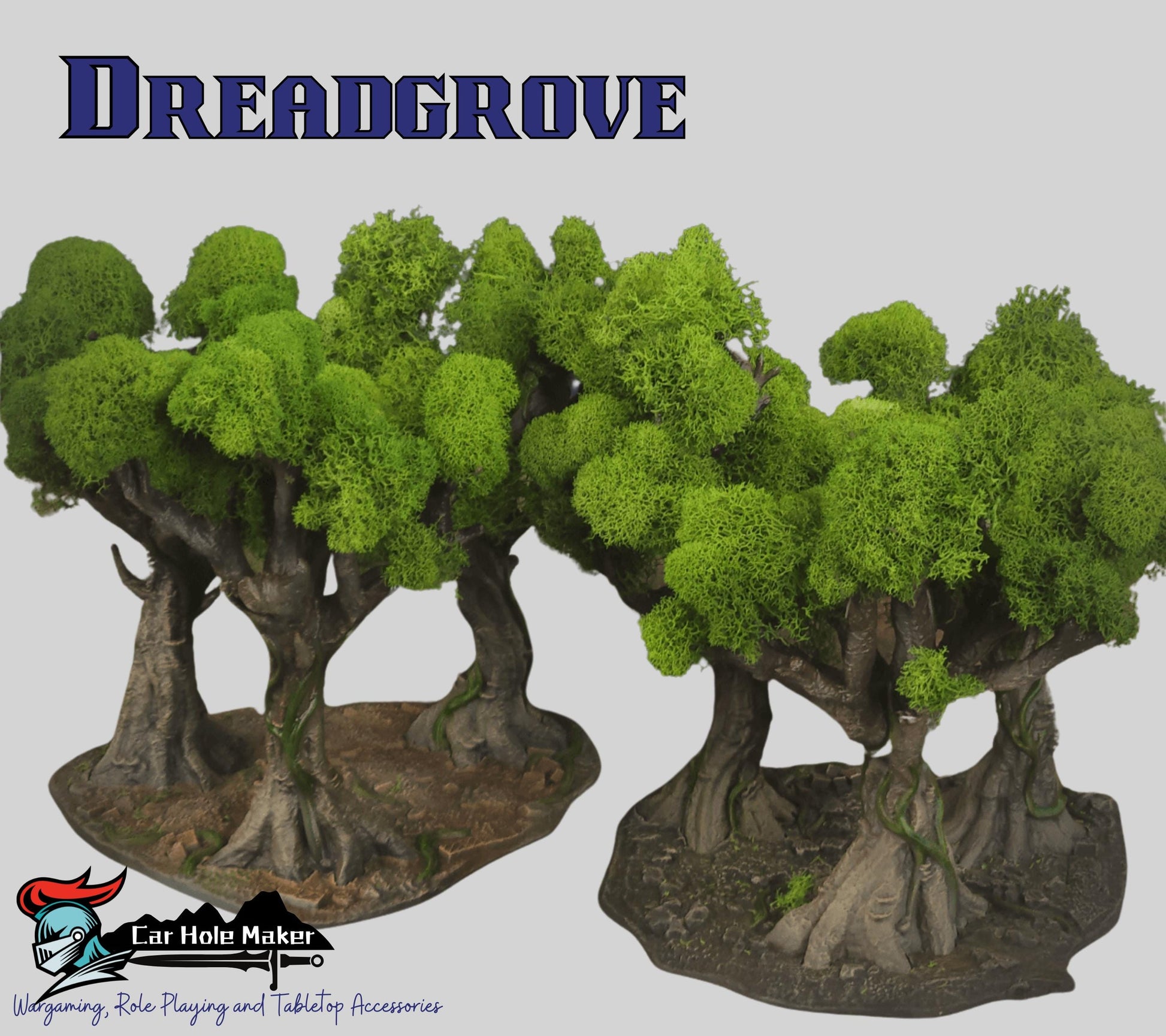 Dreadgrove Forest Terrain – Unpainted 28mm-32mm Tree Scenery for Fantasy Wargames & RPG Battlefields