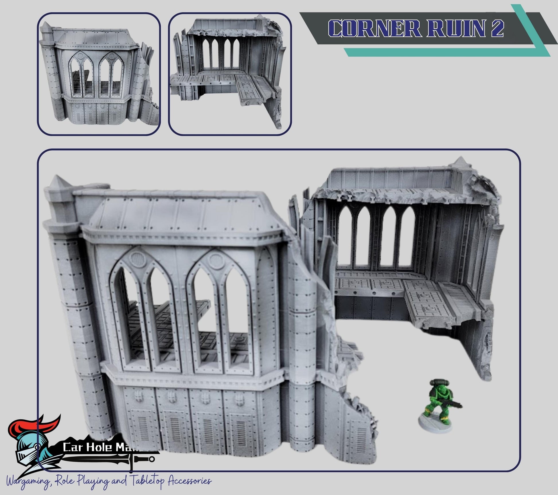 Kalthan Logistic Hub – Modular Sci-Fi Ruins & Industrial Terrain for 28mm-32mm Wargaming and Competitive Play