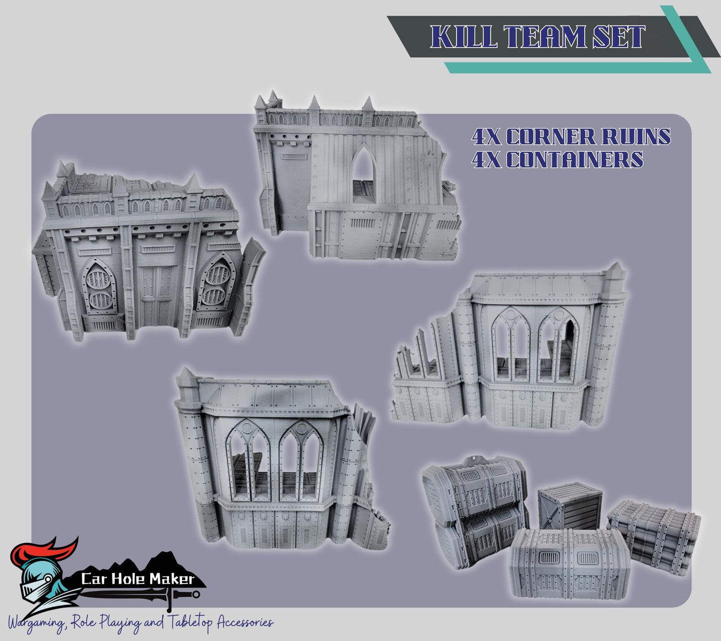 Kalthan Logistic Hub – Modular Sci-Fi Ruins & Industrial Terrain for 28mm-32mm Wargaming and Competitive Play