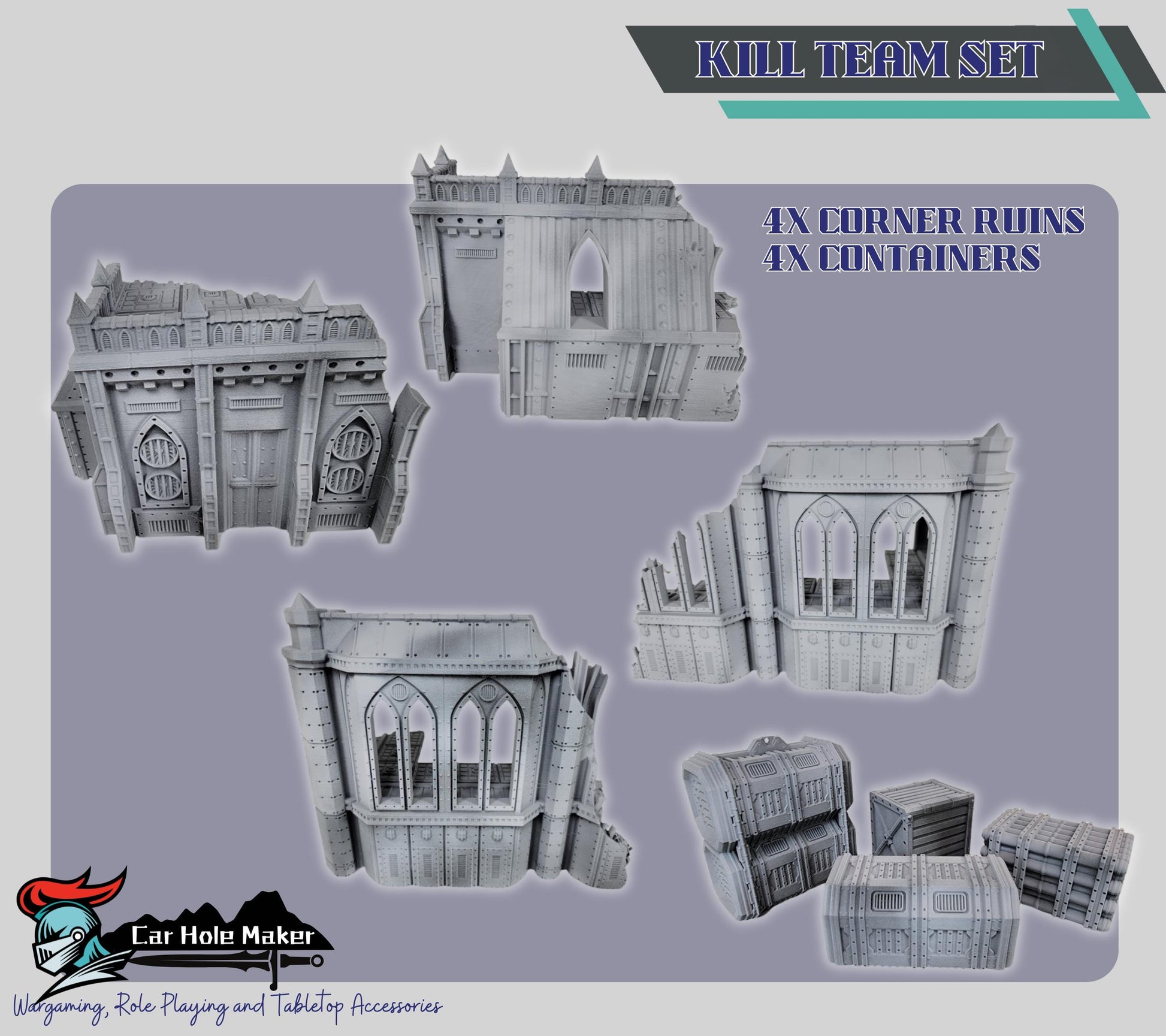 Kalthan Logistic Hub – Modular Sci-Fi Ruins & Industrial Terrain for 28mm-32mm Wargaming and Competitive Play