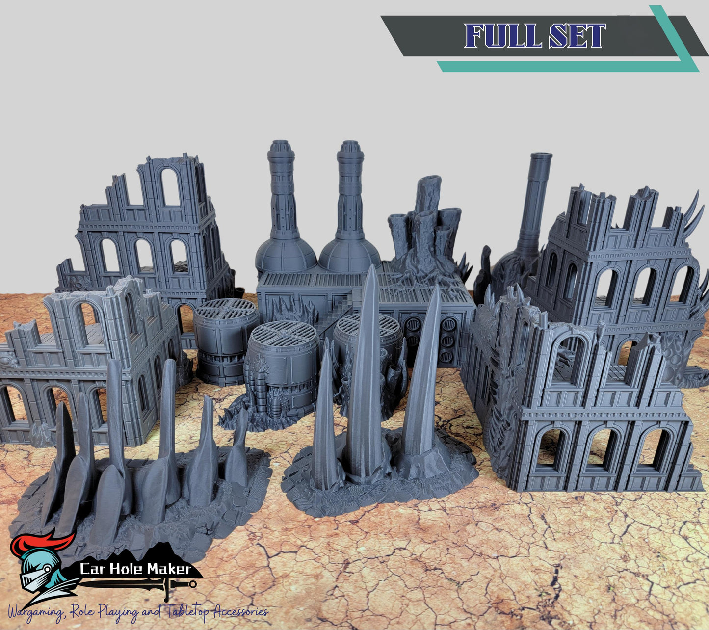 Blight World – Mutated Industrial Ruins Terrain for 28mm-32mm Sci-Fi Wargames & Grimdark Battles