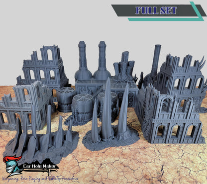 Blight World – Mutated Industrial Ruins Terrain for 28mm-32mm Sci-Fi Wargames & Grimdark Battles