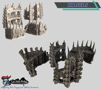 Alien Worlds Terrain Set - Assimilated Planet Tulipa for Sci-Fi Wargames and RPGs