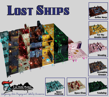 Modular Sci-Fi Terrain – Lost Ships, Kill Team Boarding Action (28mm-32mm)