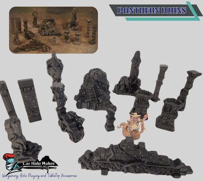 Jungle Ruins Terrain Set: Ancient Temple for 28mm-32mm Wargames