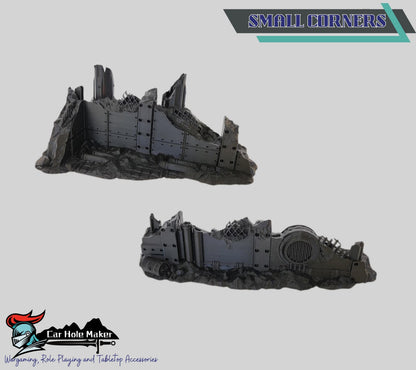 Damochles Industrial Tabletop Terrain – 3D Printed Mechanicus Platforms, Smokestacks, Storage Silos, Steel Walkways & Scaffolding