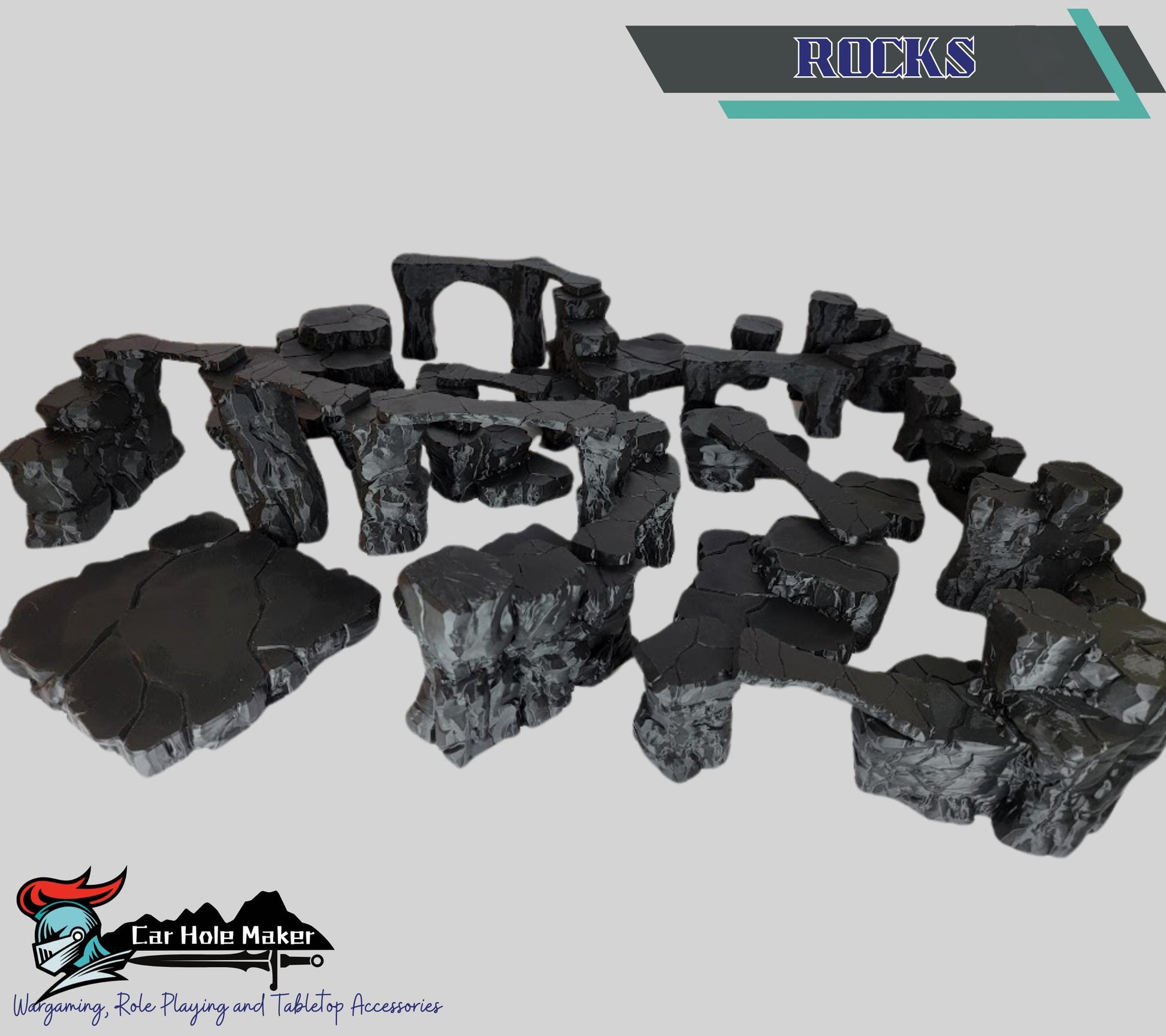 Sci-Fi Wargame Terrain: 28mm Modular Desert Battle Scenery
